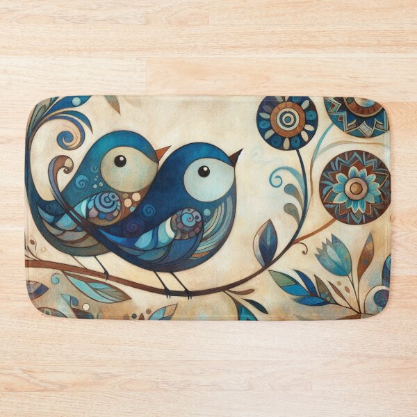 Item preview, Boho Blue Birds designed and sold by HarmonyandSage.