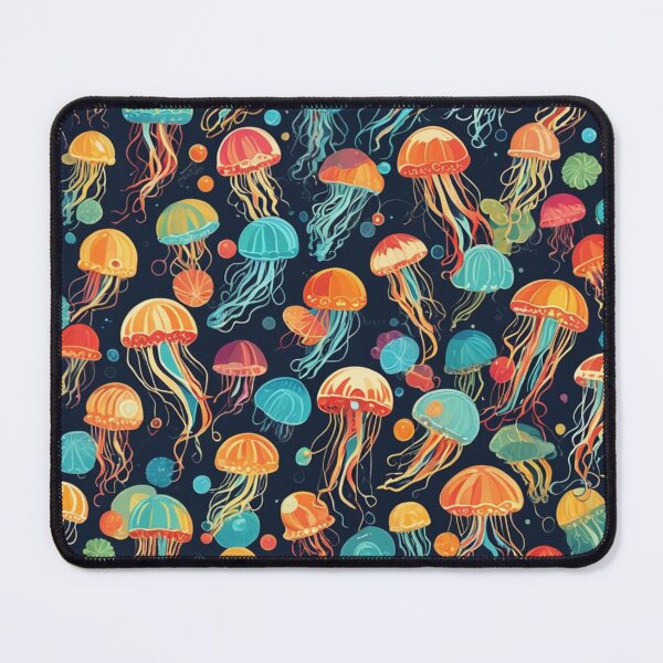 Item preview, Abstract Colorful Jellyfish Pattern designed and sold by calibrit.