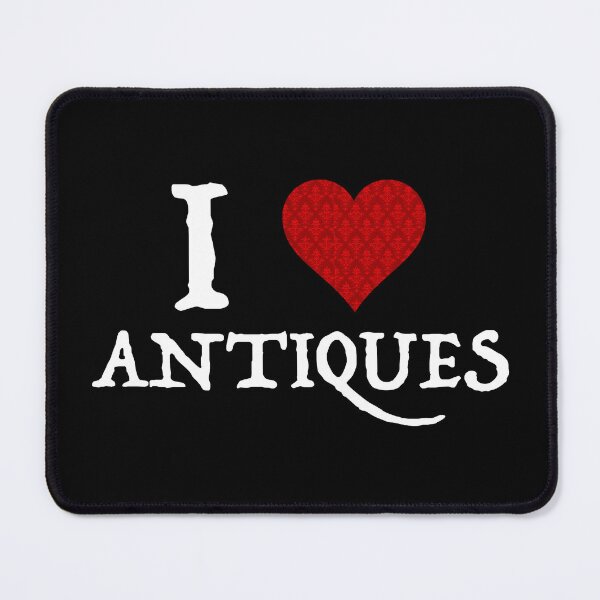 Item preview, I Love (Heart) Antiques designed and sold by Cat Lady Designs.