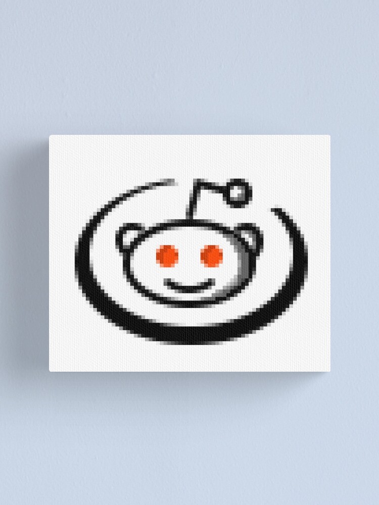 Reddit Pixel Art Canvas Print By Seriousgeo Redbubble