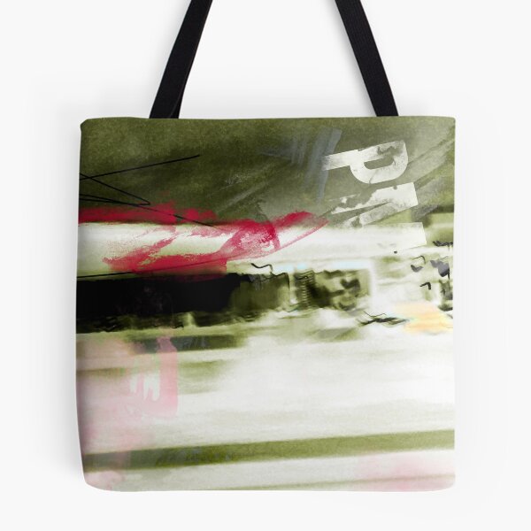 Item preview, Painterly abstract urban landscape  designed and sold by ZebEddy.