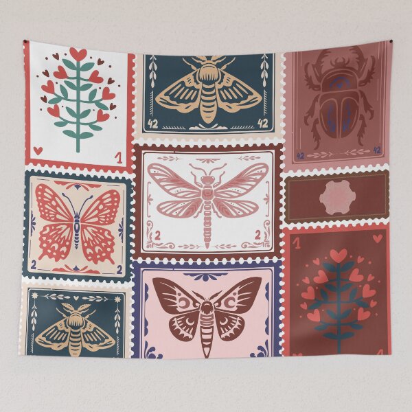 Item preview, Stamp Collage Design designed and sold by HeyDaisyShop.