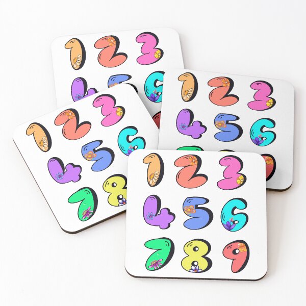 Item preview, The top 10 best educational learning gift ideas for kids,women,men teachers. Learning Numerals.  Counting numbers from one to 9 designed and sold by Artonmytee.