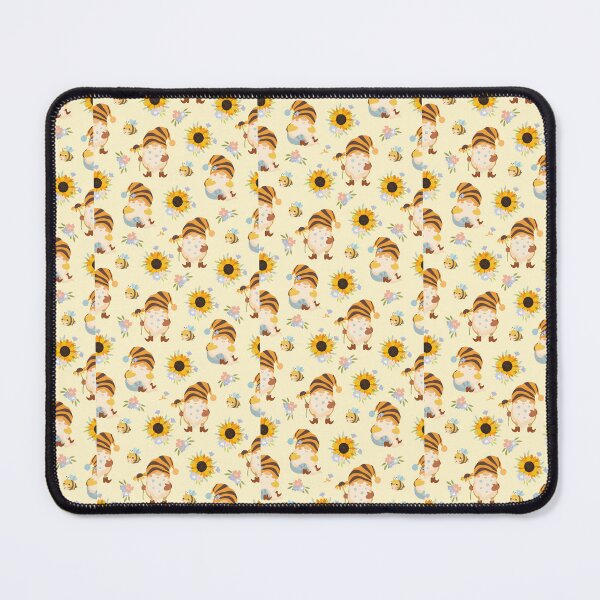 Item preview, Seamless Pattern: Cute Gnomes with Sunflowers designed and sold by hjian8219.