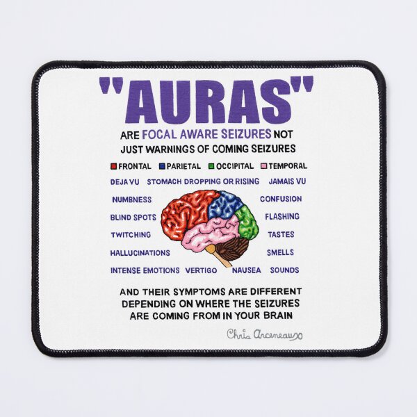 Item preview, EPILEPSY "AURAS" ARE SEIZURES designed and sold by The-ESP-Shirts.