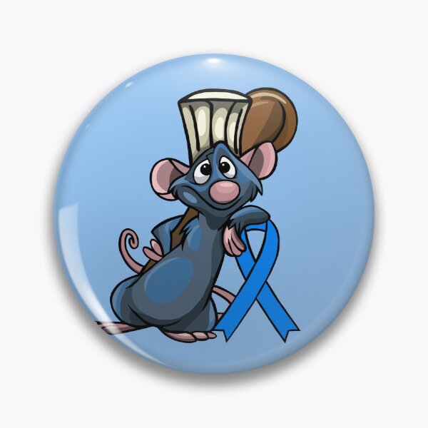 Item preview, Chef Rat with Awareness Ribbon (Blue) designed and sold by CaitlynConnor.
