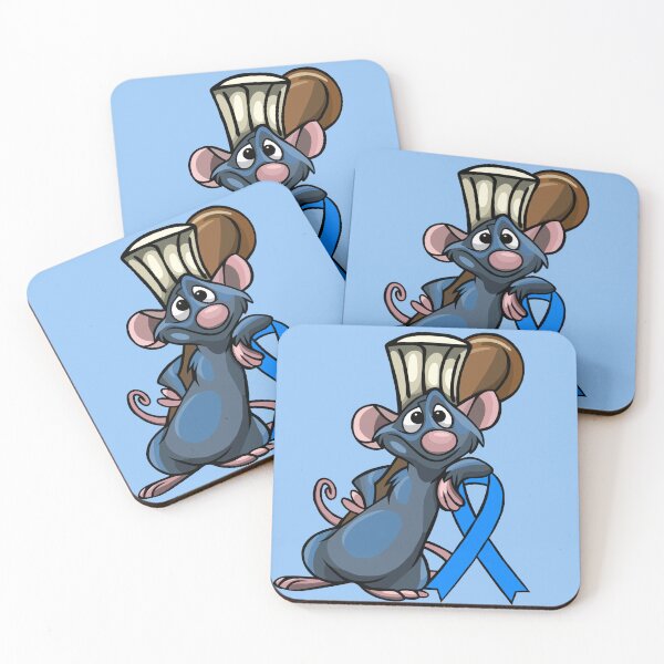 Item preview, Chef Rat with Awareness Ribbon (Blue) designed and sold by CaitlynConnor.