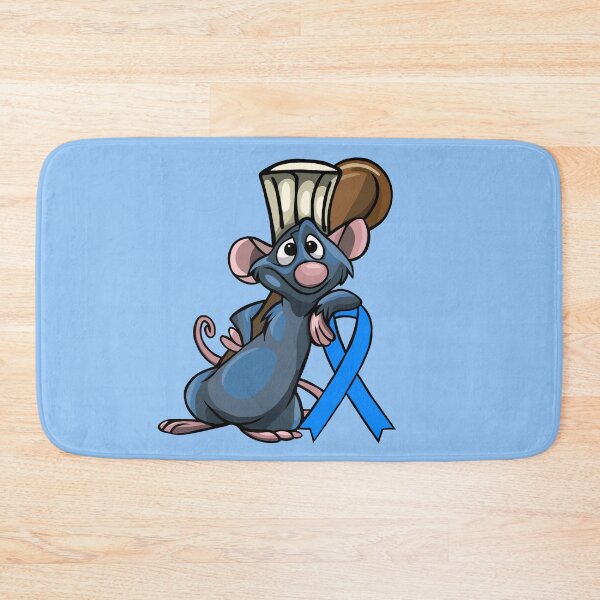 Item preview, Chef Rat with Awareness Ribbon (Blue) designed and sold by CaitlynConnor.