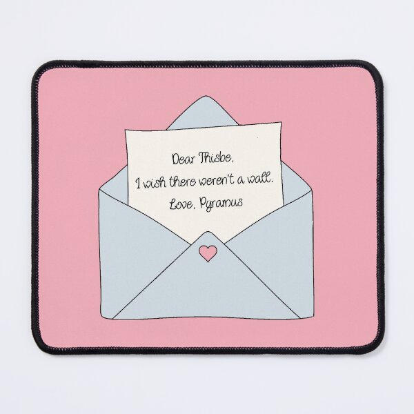Item preview, Red White Royal Blue Dear Thisbe, I wish there weren't a wall. Love, Pyramus designed and sold by baranskini.