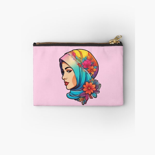 Item preview, gorgeouse woman in a floral hijab  designed and sold by Cosmicreations1.