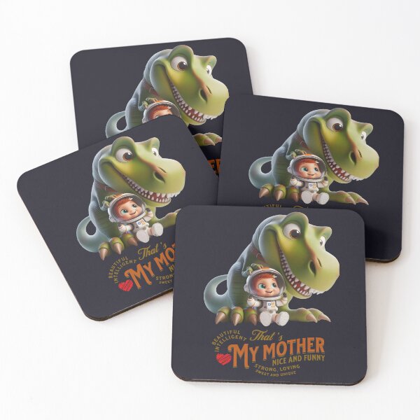 Item preview, A special mother. A Tyrannosaurus mom and her little astronaut son designed and sold by I-love-music.