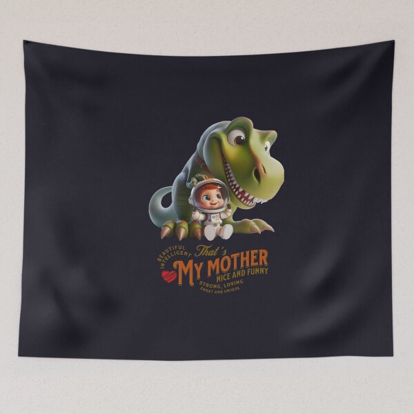 Item preview, A special mother. A Tyrannosaurus mom and her little astronaut son designed and sold by I-love-music.