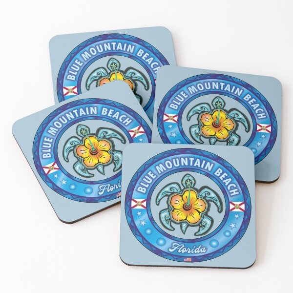 Item preview, Blue Mountain Beach Florida sea turtle hibiscus designed and sold by studioss76.