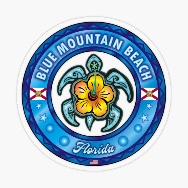 Item preview, Blue Mountain Beach Florida sea turtle hibiscus designed and sold by studioss76.