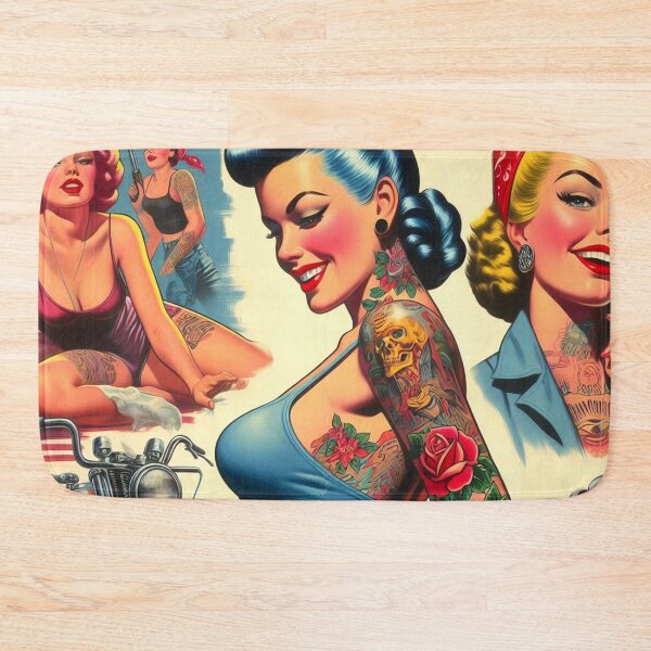 Item preview, Cute Inked Pin-up designed and sold by PulpVintage.