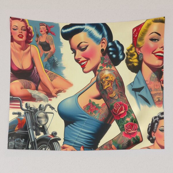Item preview, Cute Inked Pin-up designed and sold by PulpVintage.