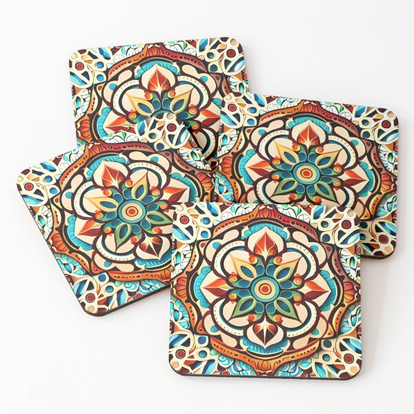 Item preview, Filigree Art Elegant & Royal Mandala Beige Jungle Flower  designed and sold by Zeporas Castle.