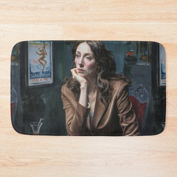 Item preview, Famous Paintings of Women | Moody Cinematic French Portrait in Paris Café- Oil Painting…Art By Carraann designed and sold by CARRAANN.