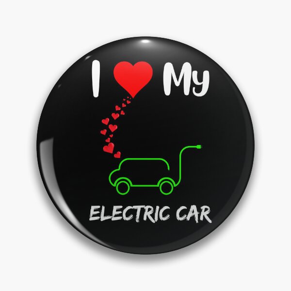 Item preview, I love electric cars funny electric vehicle owner heart  designed and sold by Artstastic.