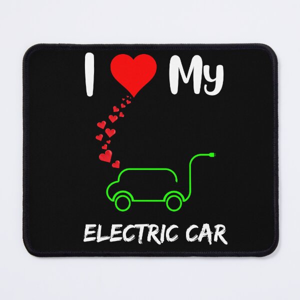 Item preview, I love electric cars funny electric vehicle owner heart  designed and sold by Artstastic.