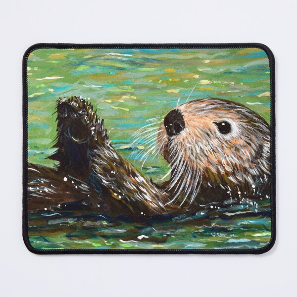 Item preview, Sea Otter Painting designed and sold by Art by Kirsten Sneath.