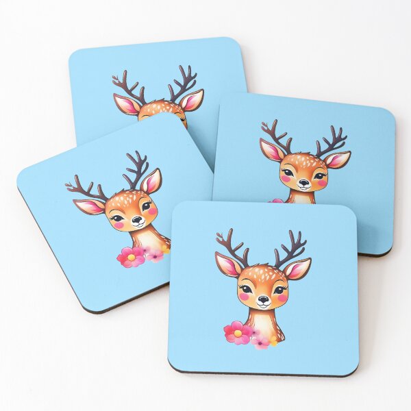 Item preview, cute deer designed and sold by Cosmicreations1.