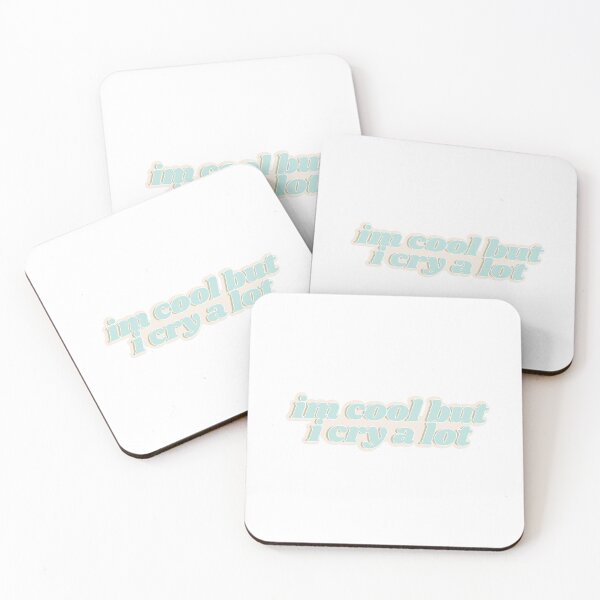 Item preview, im cool but i cry a lot bubble words designed and sold by Kaylagwill.