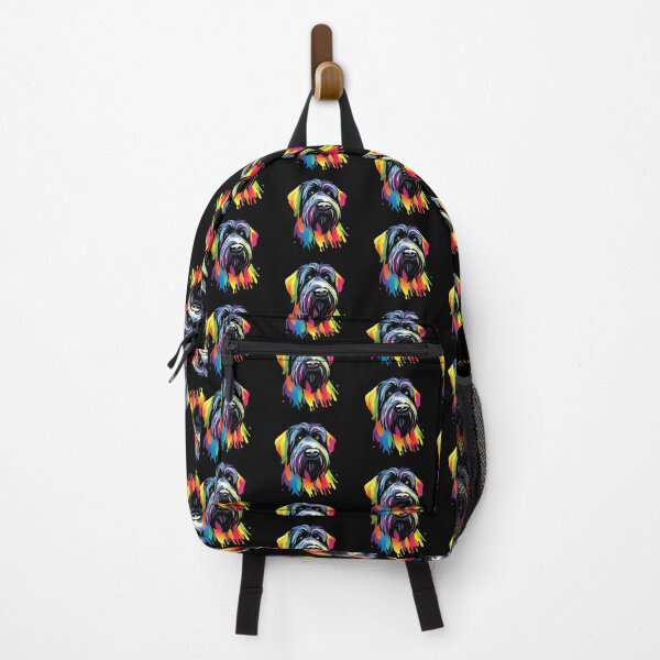 Item preview, Vibrant Rainbow Black Russian Terrier Portrait Design For Dog Lovers designed and sold by kakarikihill.