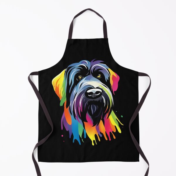 Item preview, Vibrant Rainbow Black Russian Terrier Portrait Design For Dog Lovers designed and sold by kakarikihill.