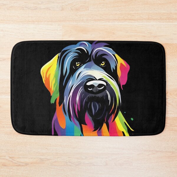 Item preview, Vibrant Rainbow Black Russian Terrier Portrait Design For Dog Lovers designed and sold by kakarikihill.
