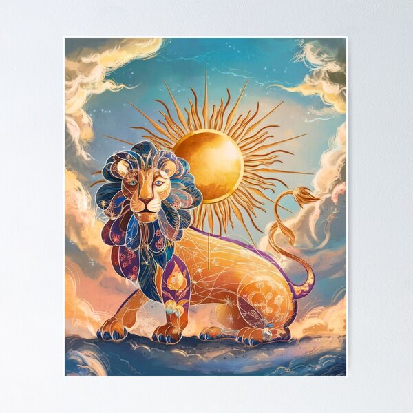 Item preview, Leo Astrology. Sun in Leo, Zodiac sign, Leo symbol designed and sold by ZodiacWonders.