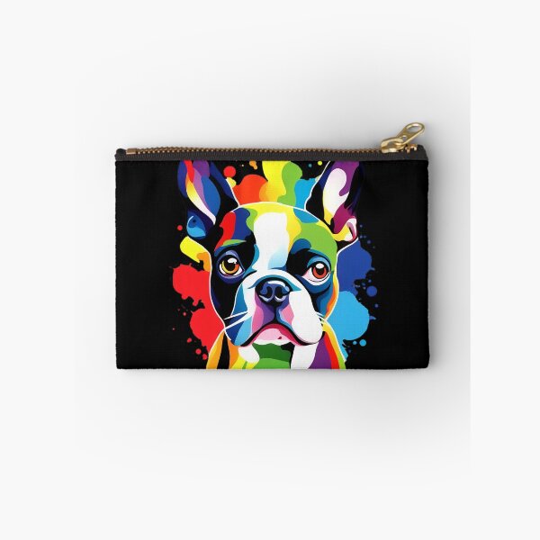 Item preview, Vibrant Rainbow Boston Terrier Portrait Design For Dog Lovers designed and sold by kakarikihill.
