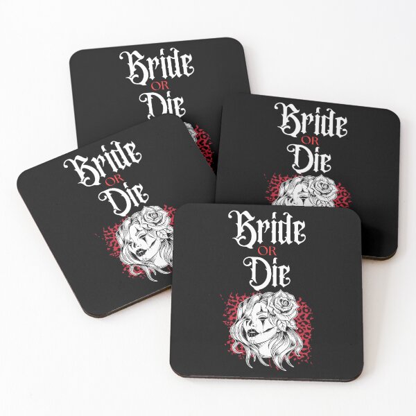 Item preview, Bride Or Die Funny Skeleton Bridal Party Wedding Day designed and sold by MagicSD Designs.