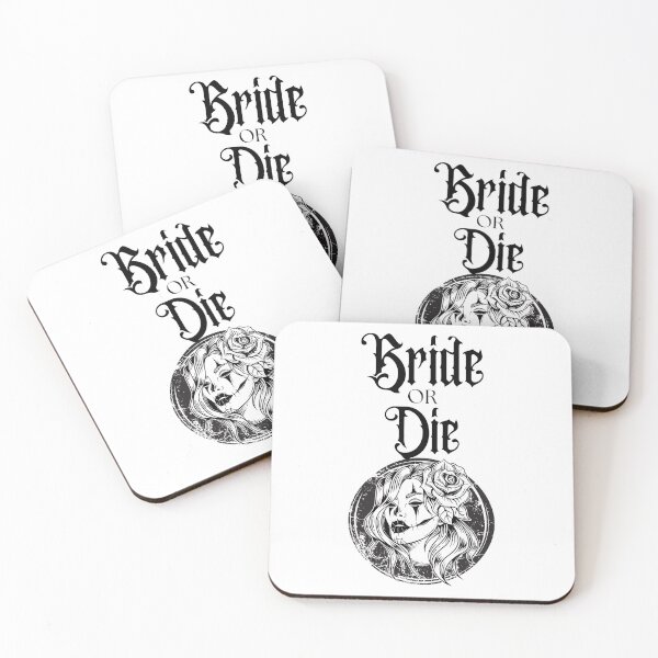 Item preview, Bride Or Die Funny Skeleton Bridal Party Wedding Day designed and sold by MagicSD Designs.
