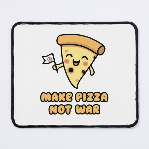 Item preview, Make Pizza Not War - Kawaii designed and sold by Rockin-Rainbow.