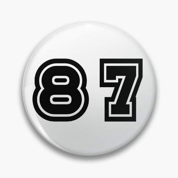Item preview, 87, eighty-seven, black, sport designed and sold by Numbers-Art.