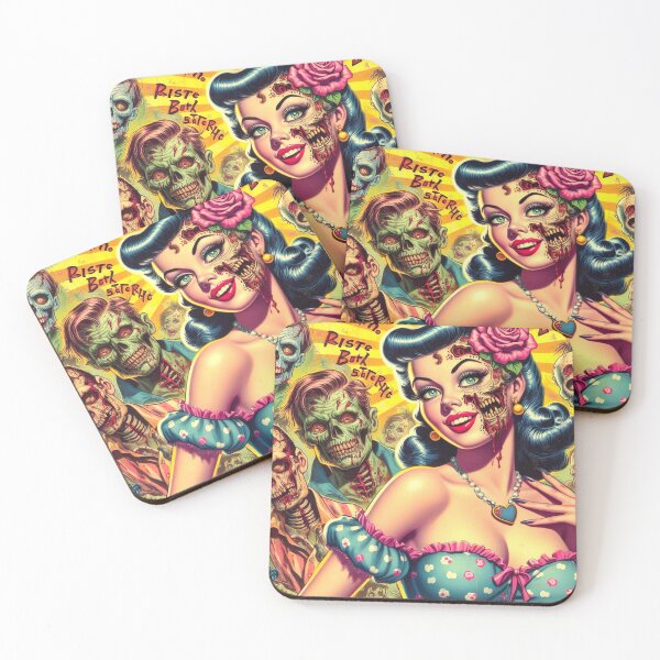 Item preview, Cute Zombie Pin-up designed and sold by PulpVintage.