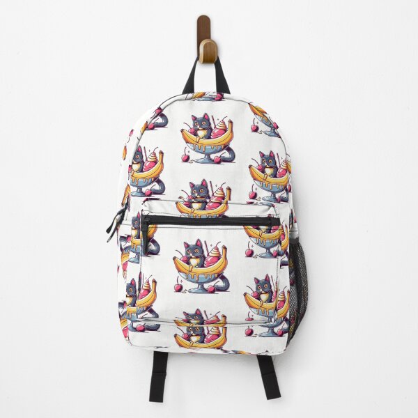 Item preview, Whimsical Cat in Banana Split Delight designed and sold by Designowner.