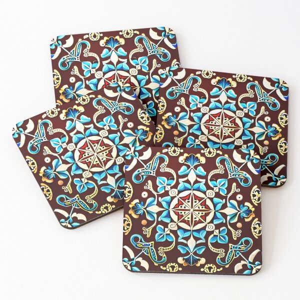 Item preview, Filigree Art Elegant & Royal Blue Ice Snowflake Pattern designed and sold by Zeporas Castle.