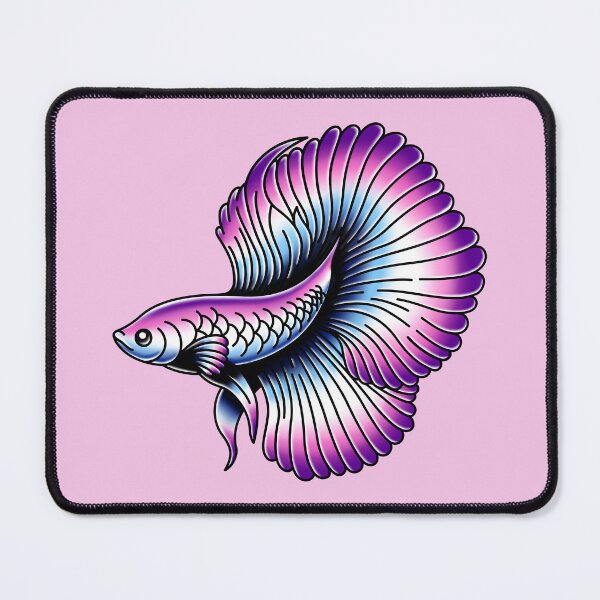 Item preview, Tattoo Style Halfmoon Betta Fish designed and sold by LipstickChick.