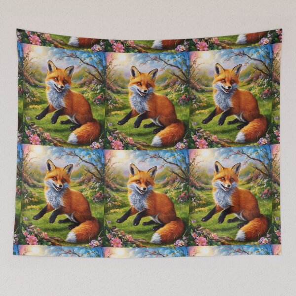 Item preview, Fox Portrait. Spring fox, fox painting, Michelangelo style designed and sold by FoxVibes.