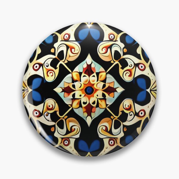 Item preview, Filigree Art Elegant & Royal Blue Accent Gold Mandala designed and sold by Zeporas Castle.