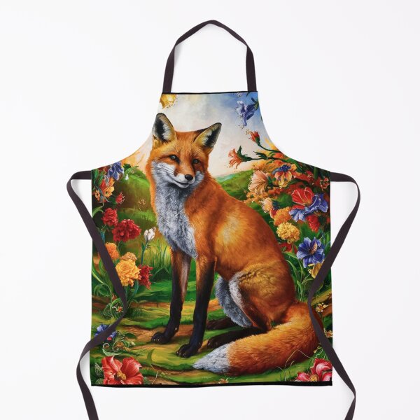 Item preview, Fox Portrait. Spring fox, fox painting, Michelangelo style designed and sold by FoxVibes.
