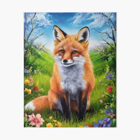 Item preview, Fox Portrait. Spring fox, fox painting, Michelangelo style designed and sold by FoxVibes.