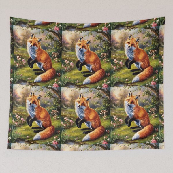 Artikelvorschau, Fuchs-Porträt. Frühlingsfuchs, Fuchs-Malerei, Michelangelo-Stil entworfen und verkauft von FoxVibes.