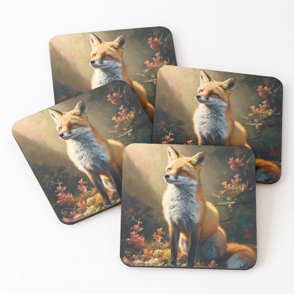 Item preview, Fox Portrait. Spring fox, fox painting, Michelangelo style designed and sold by FoxVibes.