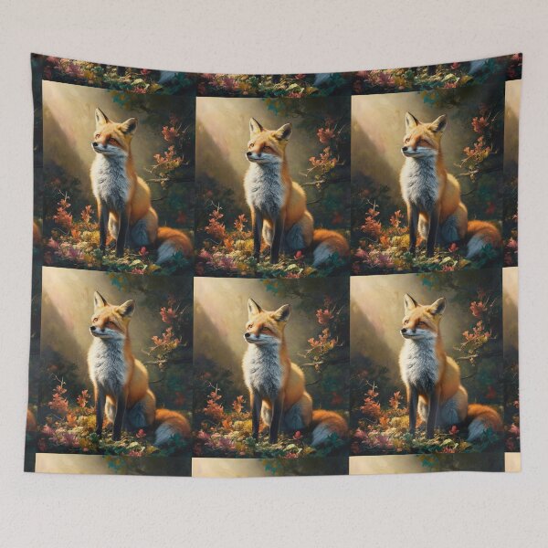 Artikelvorschau, Fuchs-Porträt. Frühlingsfuchs, Fuchs-Malerei, Michelangelo-Stil entworfen und verkauft von FoxVibes.