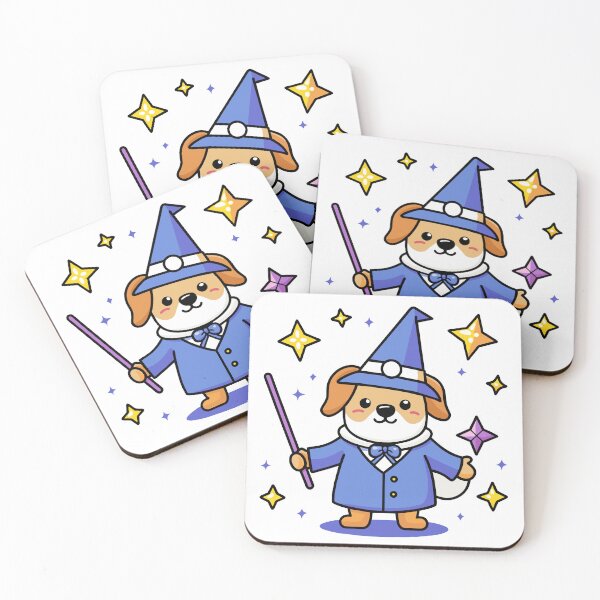 Item preview, Puppy Wizard Casting Spells designed and sold by omerfdln34.