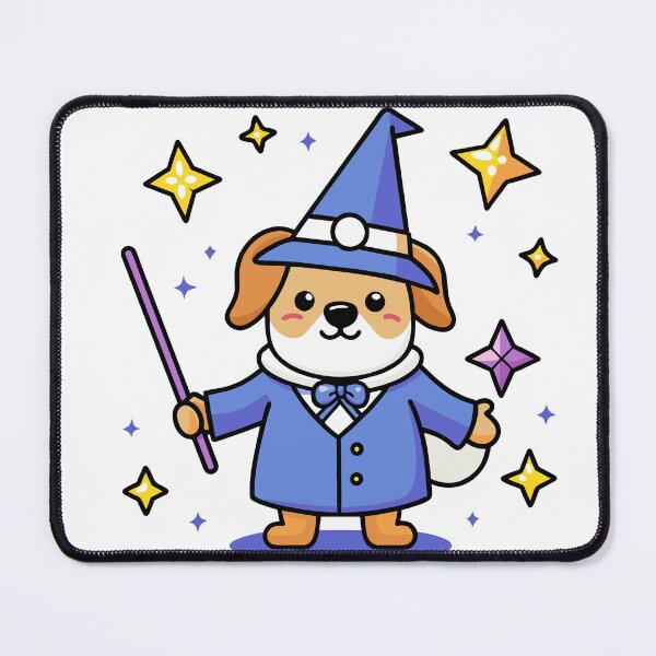 Item preview, Puppy Wizard Casting Spells designed and sold by omerfdln34.
