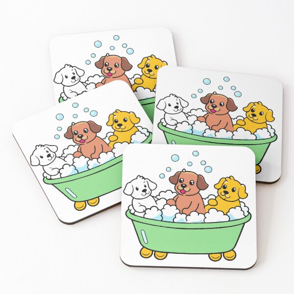 Item preview, Puppies Having a Bubble Bath designed and sold by omerfdln34.